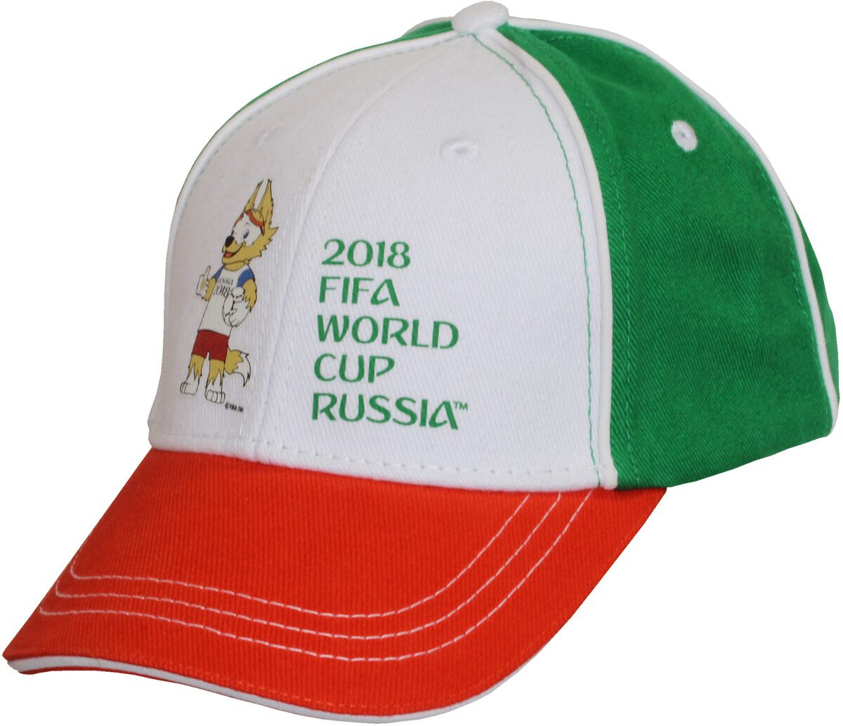 Купить бейсболку детскую - Забивака р-р 52 цв. бело-зелено-красный FIFA ...